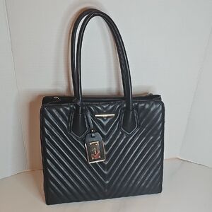 Aldo Black Chevron Shoulder Bag